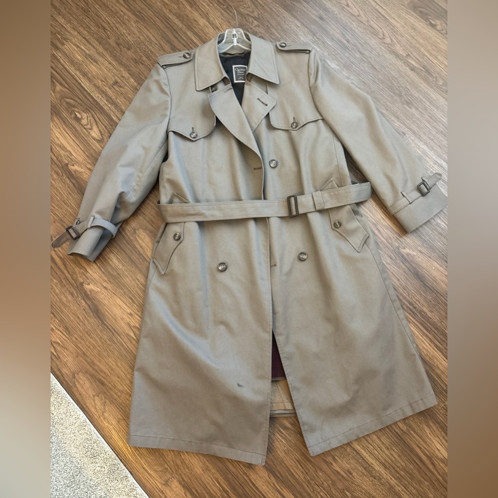 Christian Dior Men's Beige Trench Coat